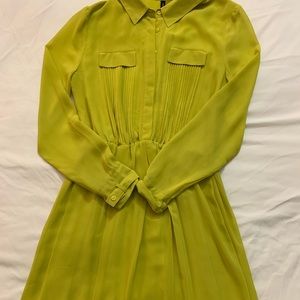 W118 by Walter baker chartreuse dress _ M
